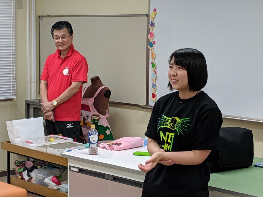 奈良女子高校バレー部ガイダンス（上川さん母校ガイダンス