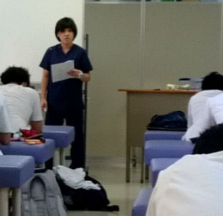 影山先生の教育実習の様子①